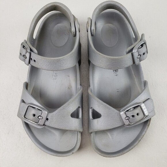 Birkenstock Rio Eva Girls Sandals Size 10-10.5 EU 28 Buckle Slip On Open Toe Kid - Picture 2 of 11
